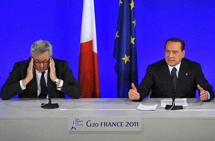 Thủ tướng Silvio Berlusconi tiếp tục tái đắc cử trong các cuộc bầu cử vào năm 2001 và 2008. Ảnh: Reuters.