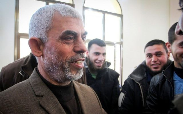 Ngày 16/5/2018, trong một thông báo bất ngờ trên Al Jazeera, Sinwar tuyên bố rằng Hamas sẽ theo đuổi "kháng chiến hòa bình", mở ra khả năng Hamas có thể đóng một vai trò trong các cuộc đàm phán với Israel. Ảnh: Timesofisrael.