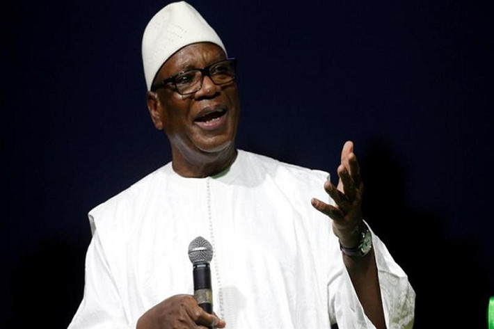 Vào ngày 28/5/2014, ông Ndaw trở thành Bộ trưởng Quốc phòng Mali dưới thời Tổng thống Ibrahim Boubacar Keita (ảnh), giữ chức vụ này cho tới tháng 1/2015. Ảnh: Reuters.