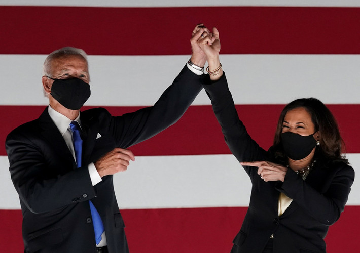 Được biết, mỗi tuần một lần, ông Biden sẽ ăn trưa với Phó Tổng thống Kamala Harris. Ảnh: TNY.