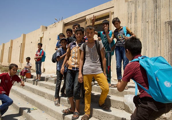 Các trường học ở Tây Nam thành phố Mosul đã bắt đầu mở cửa đón học sinh từ ngày 1/7. Ảnh: FNA.