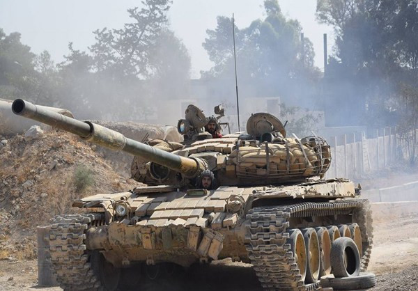 Lực lượng chính phủ Damascus tấn công dồn dập nhóm phiến quân ở Ayn Tarma và giành lại quyền kiểm soát thêm nhiều vùng đất ở Đông Damascus. Ảnh: FNA.