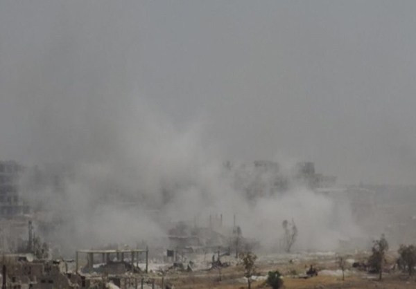 Giao tranh giữa lực lượng Syria và các nhóm phiến quân vẫn diễn ra ở Jobar và Ayn Tarma. Ảnh: FNA.