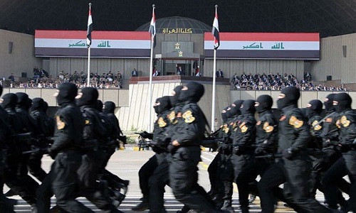 Một hình ảnh trong cuộc diễu binh ở thủ đô Baghdad. Ảnh: FNA.