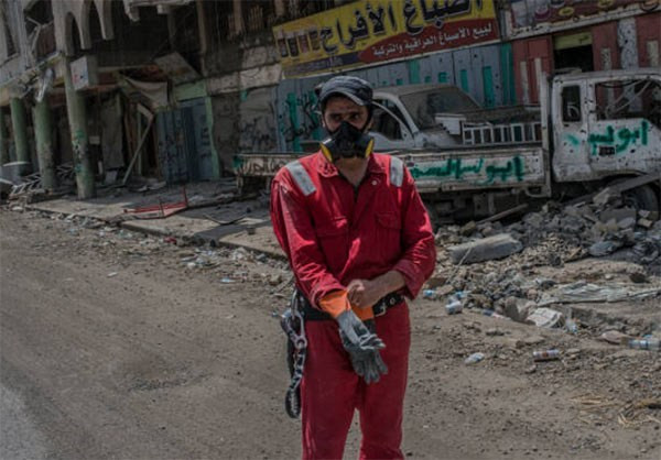 Được biết, khu phố cổ Mosul là một trong số những khu vực bị tàn phá nặng nề nhất trong cuộc giao tranh tại thành phố này. Ảnh: FNA.