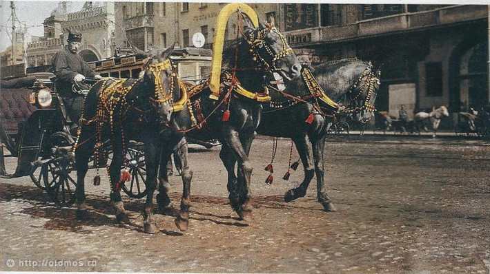 Đây dường như là phương tiện vận chuyển phổ biến ở Moscow hàng trăm năm trước. (Nguồn: ER)