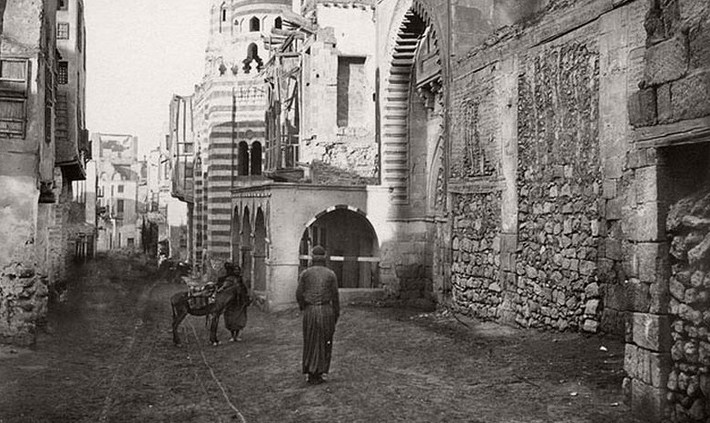 Góc phố khá vắng vẻ ở Cairo năm 1865. (Nguồn: VT)
