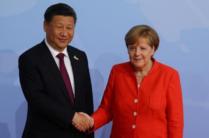 Chủ tịch Trung Quốc Tập Cận Bình cũng đã tới thành phố Hamburg để dự Hội nghị G20 hôm 7/7.