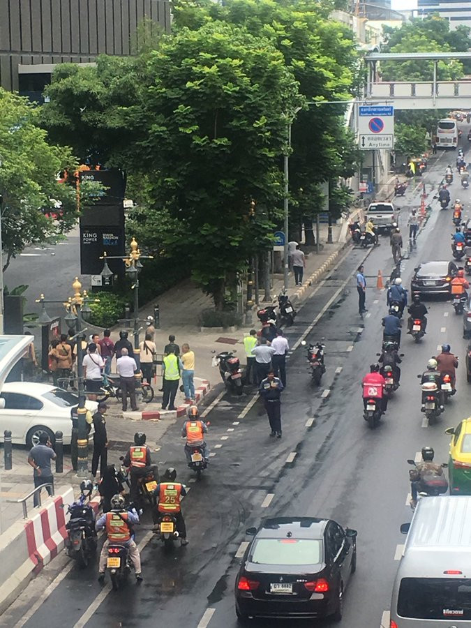 Được biết, Thủ đô Bangkok là nơi đang diễn ra Hội nghị Bộ trưởng Ngoại giao ASEAN lần thứ 52 (AMM-52) và các hội nghị liên quan, như Diễn đàn Khu vực ASEAN (ARF), Hội nghị Bộ trưởng Ngoại giao ASEAN+3 (APT), Hội nghị Bộ trưởng Cấp cao Đông Á (EAS) với sự tham dự của nhiều quan chức cấp cao ASEAN, cũng như Mỹ, Trung Quốc và Nga. Ảnh: Twitter.