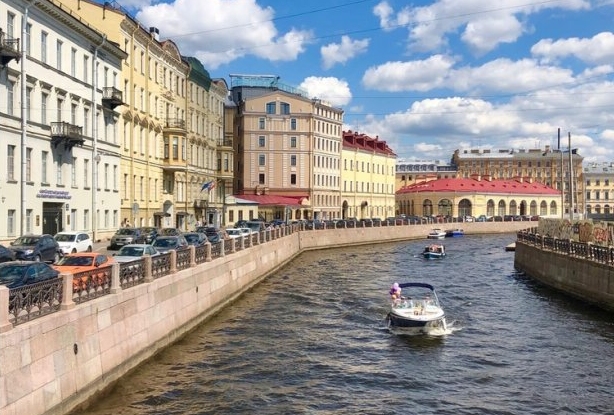Thành phố Saint Petersburg tọa lạc ở phía Bắc nước Nga với hơn 40 con sông. Thành phố còn được gọi là "Venice của phương Bắc". Ảnh chụp năm 2020.