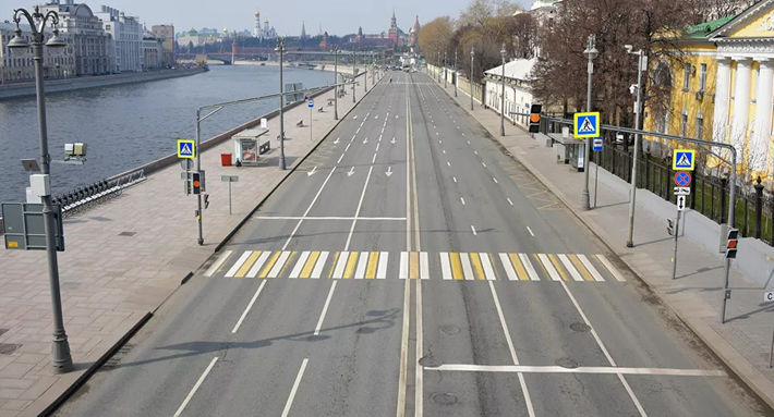 Khi dịch bùng phát, thủ đô Moscow của Nga đã bắt đầu lệnh phong toả vô thời hạn từ 30/3 trong nỗ lực ngăn chặn sự lây lan của virus. Ảnh: Sputnik.