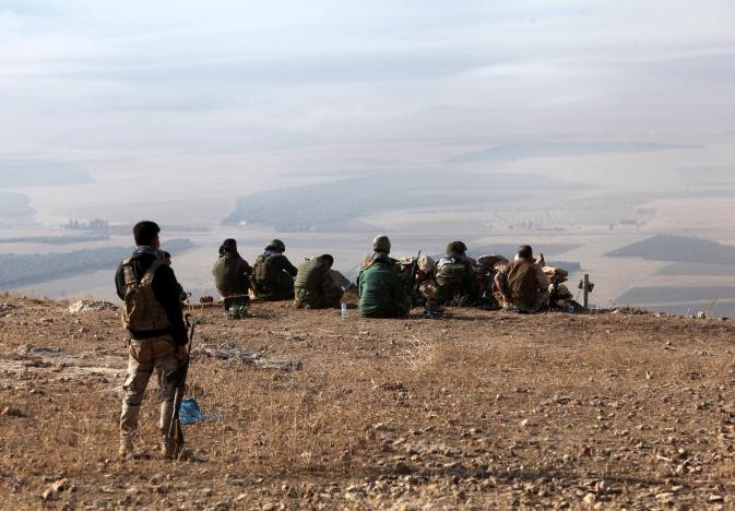 Các chiến binh người Kurd cho biết họ đã tiến vào thị trấn Bashiqa, cách thành phố Mosul khoảng 12 km về phía đông bắc. Ảnh: Reuters.