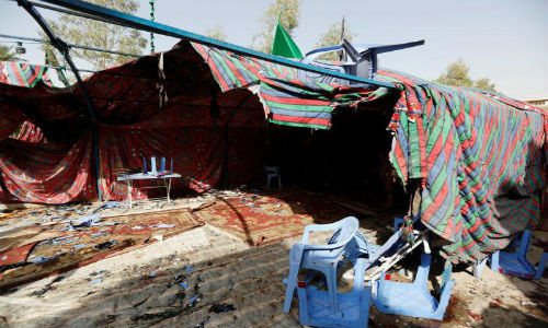 Vụ đánh bom xảy ra tại một khu chợ đông đúc ở quận al-Shaab, phía bắc thủ đô Baghdad. Ảnh: Reuters.