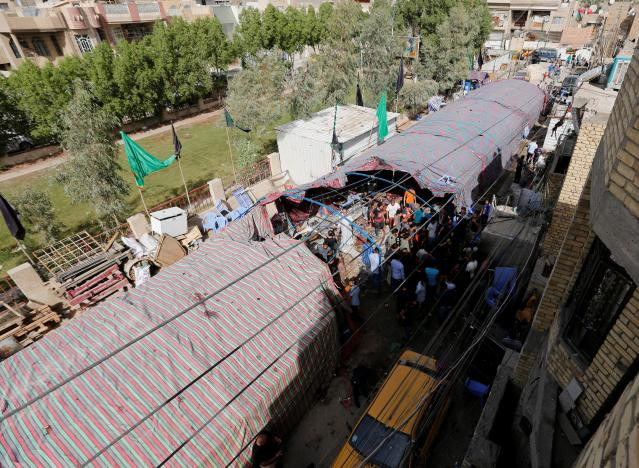 Reuters dẫn nguồn tin y tế và cảnh sát cho biết, vụ đánh bom kinh hoàng ở Iraq nhằm vào một đám đông người Hồi giáo theo dòng Shiite ở thủ đô Baghdad đã khiến hàng chục người thương vong. Ảnh: Reuters.
