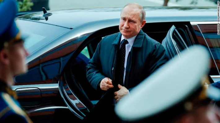 Sau cuộc gặp với ông Kim, Tổng thống Putin sẽ đi tới Bắc Kinh (Trung Quốc) để tham dự diễn đàn quốc tế "Vành đai và Con đường". Ảnh: CNN.