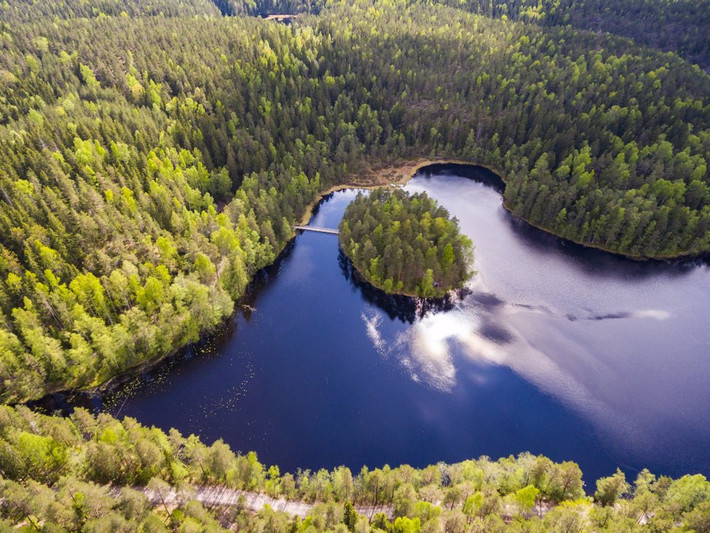 Những người yêu thiên nhiên thường đổ về Công viên Quốc gia Nuuksio, cách vùng ngoại ô Helsinki chưa đầy một tiếng di chuyển.