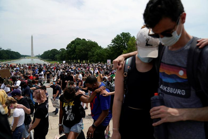Cuộc biểu tình tại Washington diễn ra ôn hòa ngày 6/6.