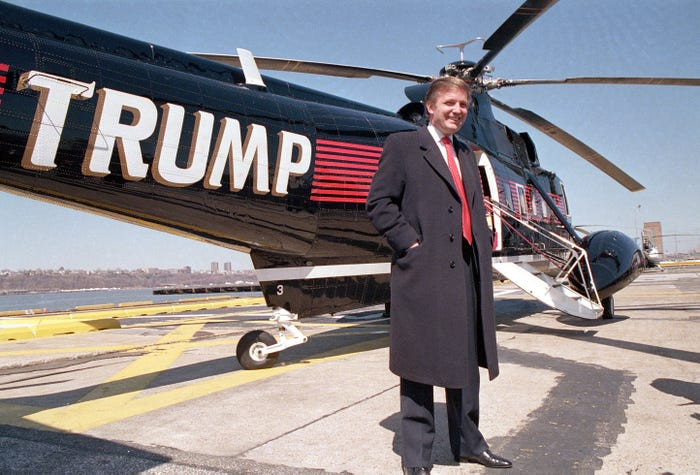 Ông Trump sở hữu một phi đội máy bay trực thăng hạng sang và một máy bay tư nhân.
