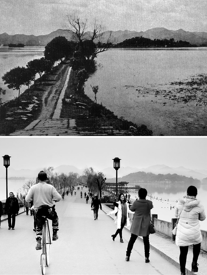 Hàng Châu vào khoảng năm 1900 và 2016.