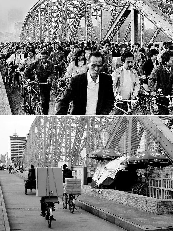 Quảng Châu năm 1980 và 2016.