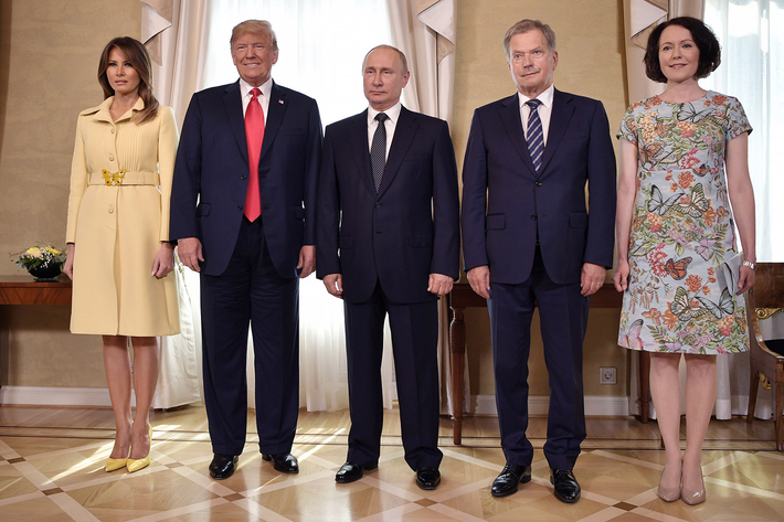 "Tôi thực sự nghĩ rằng thế giới muốn thấy chúng ta hòa hợp với nhau", ông Trump nói với báo chí trước cuộc họp thượng đỉnh Nga - Mỹ khi đó. Ảnh: Tass.