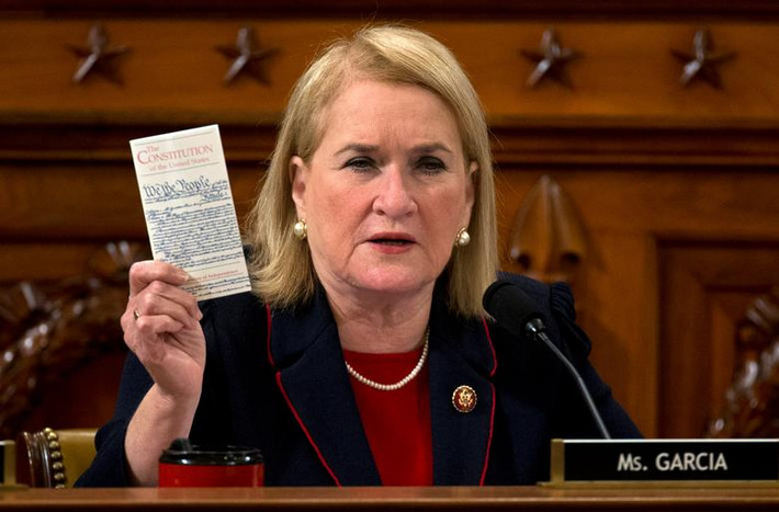 Nữ nghị sĩ 69 tuổi Sylvia Garcia là thành viên của Ủy ban Tư pháp Hạ viện Mỹ.