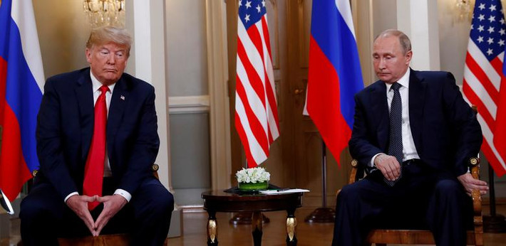 Tổng thống Trump hội đàm với Tổng thống Nga Vladimir Putin ở Helsinki, Phần Lan, ngày 16/7/2018.