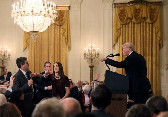 Ông Trump phát biểu trước báo giới sau cuộc bầu cử quốc hội giữa nhiệm kỳ tại Nhà Trắng hôm 7/11/2018.