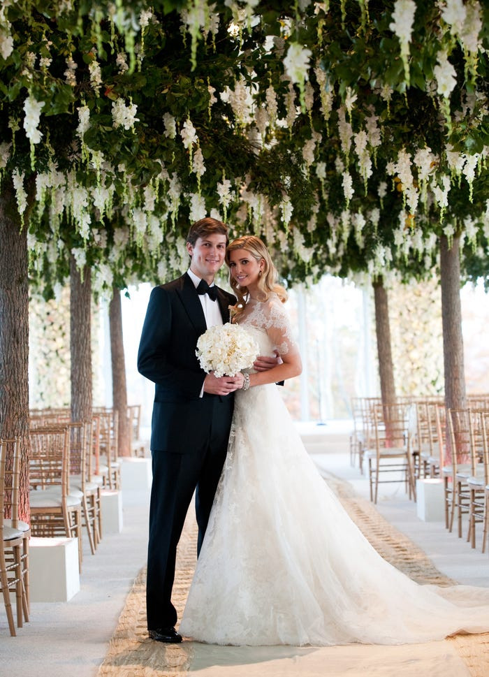 Năm 2009, Jared kết hôn với Ivanka. Cặp đôi tổ chức đám cưới tại Câu lạc bộ golf quốc gia Trump ở Bedminster, New Jersey.