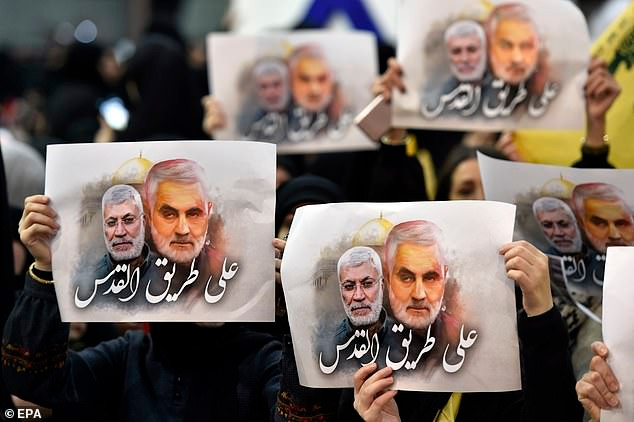Ngày 3/1, thủ lĩnh Hezbollah Hassan Nasrallah đã kêu gọi trả thù cho cái chết của Tư lệnh đặc nhiệm Quds thuộc Lực lượng Vệ binh Cách mạng Hồi giáo Iran (IRGC) Qassem Soleimani. Ảnh: EPA.