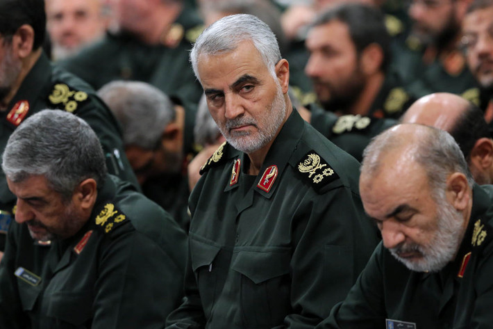 Ngày 4/1, một chỉ huy cấp cao của IRGC tuyên bố Iran có quyền trả thù Mỹ sau vụ tướng Qassem Soleimani bị sát hại tại Iraq và 35 mục tiêu Mỹ đều nằm trong "tầm với" của Tehran. Ảnh: AP.