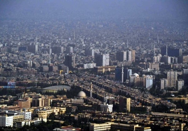 Quang cảnh thủ đô Damascus nhìn từ trên cao.
