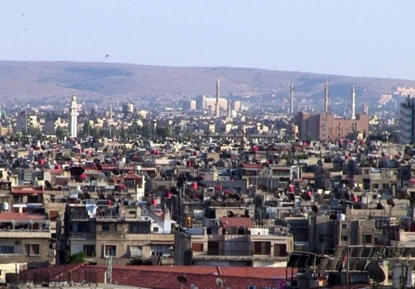 Những tòa nhà cao tầng ở thủ đô Damascus.