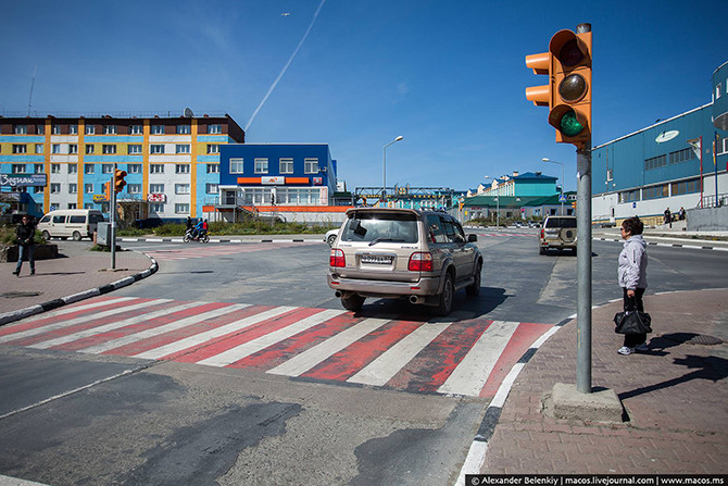 Thành phố Anadyr chỉ có hai loại đèn tín hiệu giao thông.