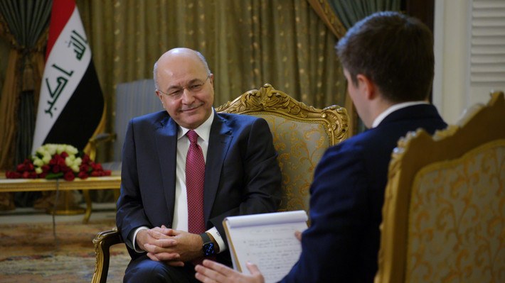 Ông Barham Salih cũng là người thành lập trường Đại học Sulaymaniyah tại Khu tự trị người Kurd Iraq. Ảnh: Axios.