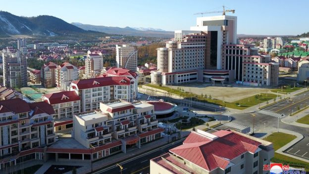 KCNA cho biết thị trấn Samjiyon đã trải qua "quá trình thay đổi mạnh mẽ".