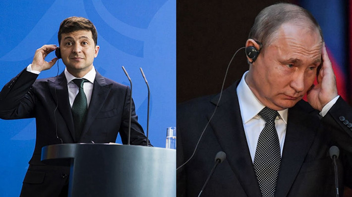 Điện Kremlin thông báo, trong cuộc điện đàm, hai nhà lãnh đạo Nga và Ukraine đã thảo luận về cuộc xung đột ở miền đông Ukraine cũng như giải pháp để ổn định tình hình khu vực này. Ảnh: Youtube.