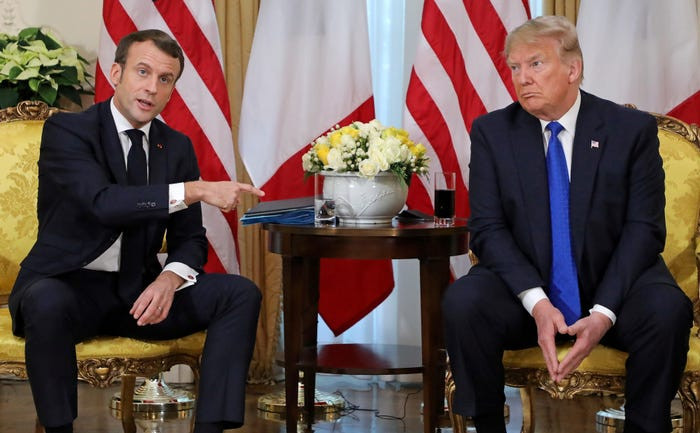 Hôm 3/12, Tổng thống Trump đã có cuộc hội đàm với người đồng cấp Pháp Emmanuel Macron bên lề hội nghị. Họ đã chia sẻ những quan điểm khác biệt khi đề cập đến Thổ Nhĩ Kỳ.