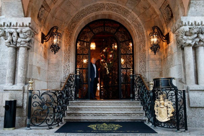 Ước tính, Mar-a-Lago hiện có trị giá hàng trăm triệu USD. Ảnh: BI.