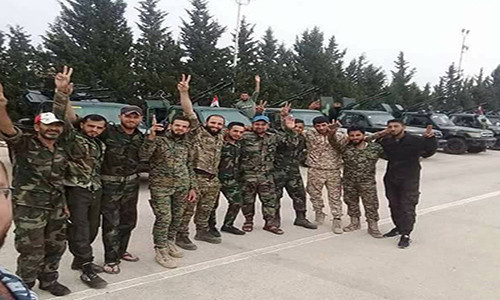 Theo Al Masdar News, lực lượng Mãnh Hổ Syria đã bắt đầu triển khai lực lượng tới Daraa để chuẩn bị cho chiến dịch quân sự sắp tới nhằm giành lại quyền kiểm soát khu vực phía nam tỉnh từ tay các phần tử khủng bố. Ảnh: AMN.