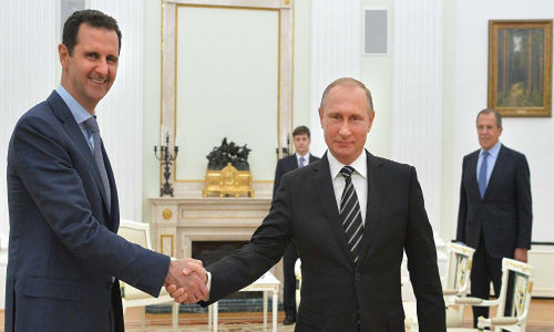 Tổng thống Syria Bashar al-Assad tới thăm Nga ngày 20/10 và đây là chuyến công du nước ngoài đầu tiên của ông kể từ khi cuộc nội chiến Syria bùng phát trong năm 2011.