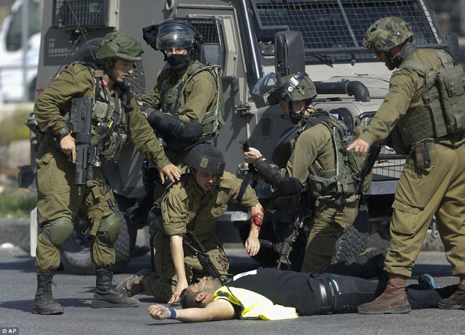 Lực lượng an ninh Israel đã triển khai lượng lớn binh sĩ sau khi xung đột Palestine-Israel bùng phát vào ngày 1/10.