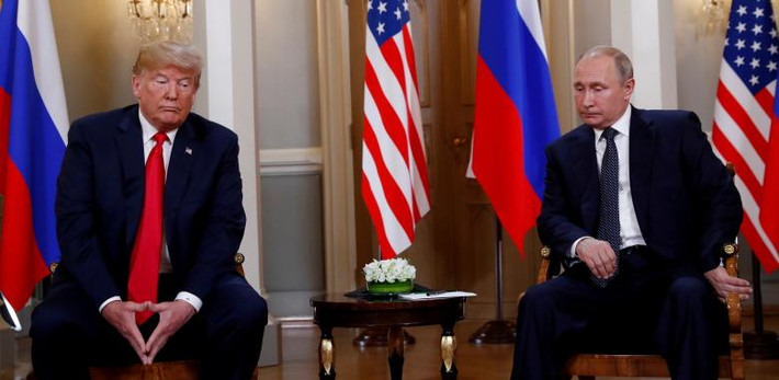 Tổng thống Trump hội đàm với Tổng thống Nga Vladimir Putin tại Helsinki, Phần Lan, ngày 16/7/2018.