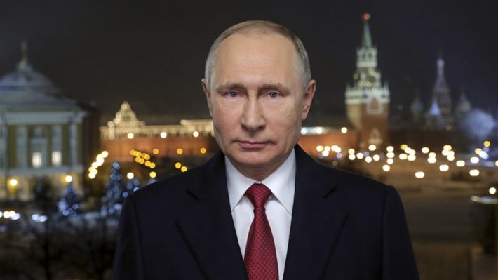 Như thường lệ, vào đêm Giao thừa, Tổng thống Putin cũng gửi thông điệp năm mới ý nghĩa tới toàn thể người dân nước này. Ảnh: AJ.