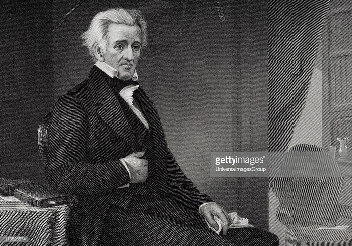 Andrew Jackson trở thành thẩm phán trong Tòa án Tối cao bang Tennessee từ năm 1798 đến 1804. Năm 1801, ông Jackson được bổ nhiệm làm Đại tá lực lượng dân quân bang Tennessee và trở thành chỉ huy của lực lượng này 1 năm sau đó. Ảnh: Getty.