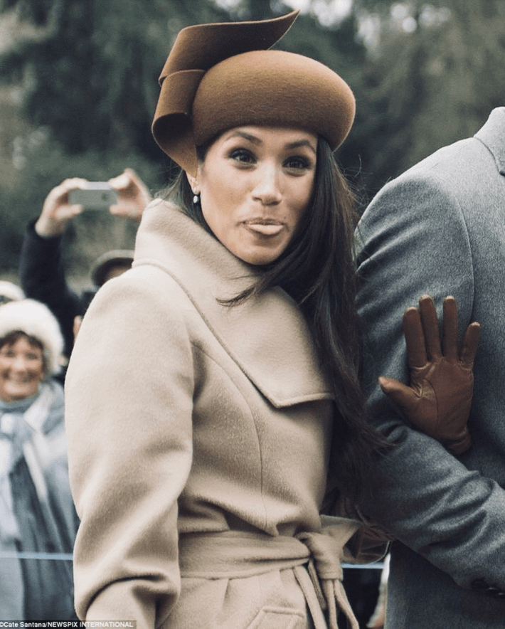 Có lẽ Công nương Meghan Markle, vợ của Hoàng tử Harry, sẽ không muốn xem lại bức hình này.
