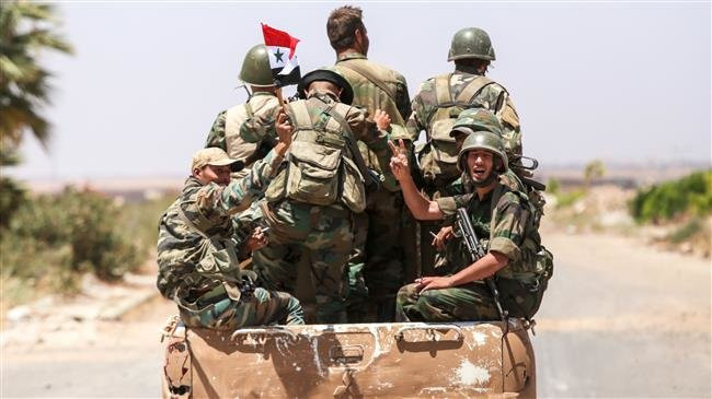 Được biết, Quân đội Syria đã “án binh” tại Bắc Latakia trong vài tuần qua. Tuy nhiên, sau khi hứng chịu tổn thất trong các cuộc tấn công gần đây của nhóm khủng bố, lực lượng chính phủ Damascus quyết định nối lại chiến dịch quân sự. Ảnh: Press TV.