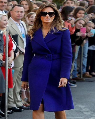Lần "lỡ hẹn" đến Việt Nam đầu tiên của bà Melania là vào hồi tháng 11/2017. Khi đó, vào ngày 10/11/2017, Tổng thống Trump tới Đà Nẵng dự Tuần lễ Cấp cao APEC 2017 và thăm chính thức Việt Nam, nhưng Đệ nhất phu nhân Melania đã không đi cùng ông Trump mà quay trở về Mỹ. Ảnh: Getty.