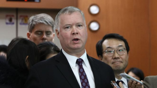 Đặc phái viên Mỹ về Triều Tiên Steve Biegun. Ảnh: BBC.