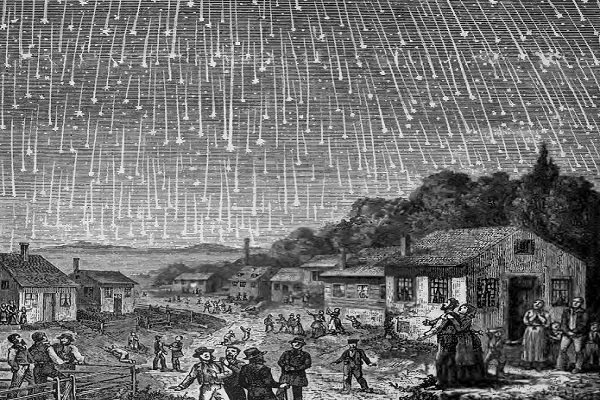 Trận mưa sao băng "kỷ lục" ở Bắc Mỹ vào ngày 12/11/1833.